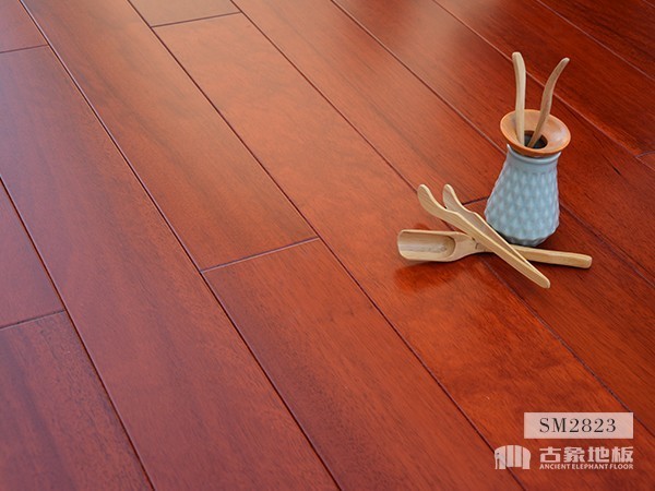 实木地板·番龙眼(红色)-SM2823原木地板 SM2823