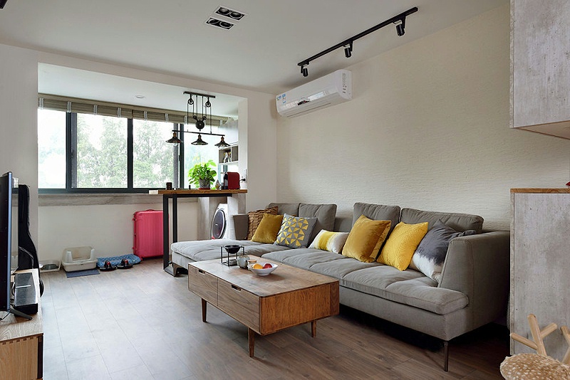 采光性极好的客厅