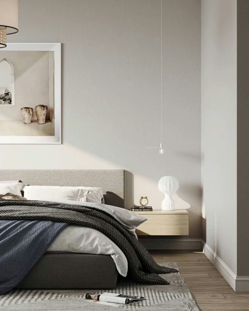 古象地板卧室铺装效果图