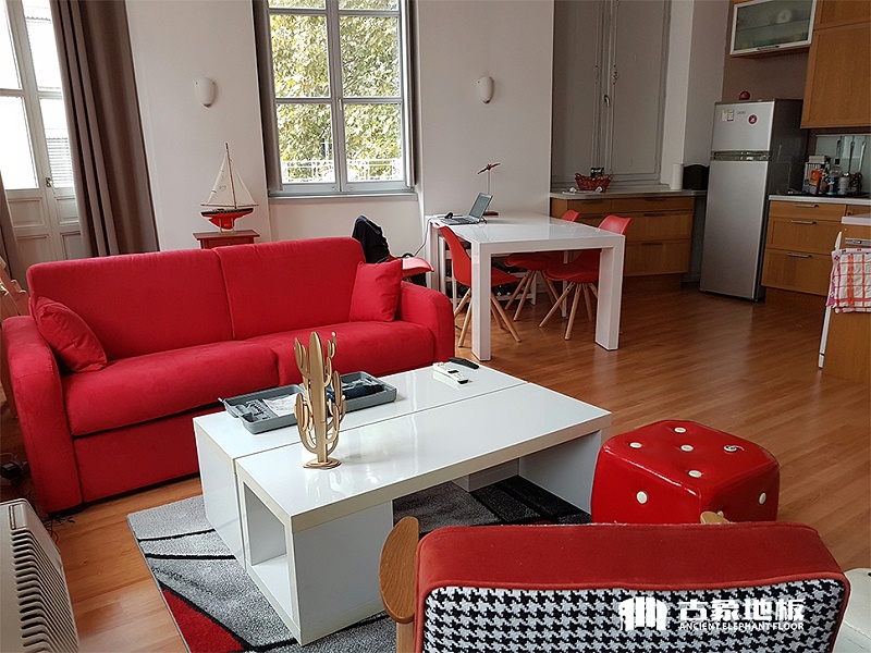 多层实木地板铺装