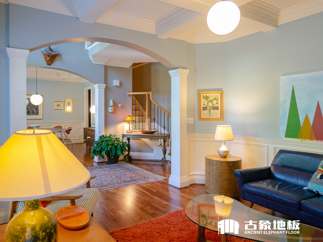 猪肝红木地板这样搭配就够了