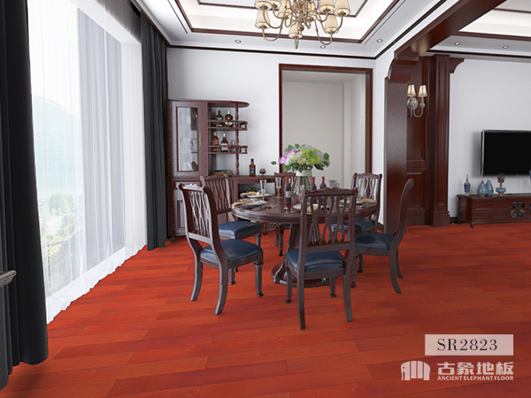古象多层实木地板安装效果图