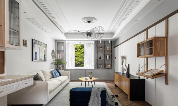 实木地板邂逅六角砖